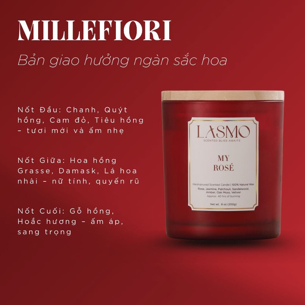  Combo 4 Hũ Nến Thơm Quà Tặng Cai Cấp Lasmo 60gr - Hương Thơm Thư Giãn Giúp Ngủ Ngon 